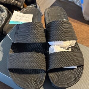 Reef Women’s Water Vista Black Slide Sandals